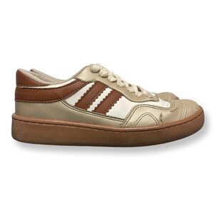 MKS Distressed Retro Fashion Sneakers Women’s 6 Tan & Brown